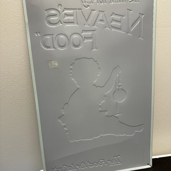 Vintage "It's Time For My Neaves's Food For Infants"Reproduction Tin Sign/EUC - Picture 10 of 10